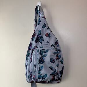 Vera Bradley Neon Ivy Floral Print Sling Backpack Bag